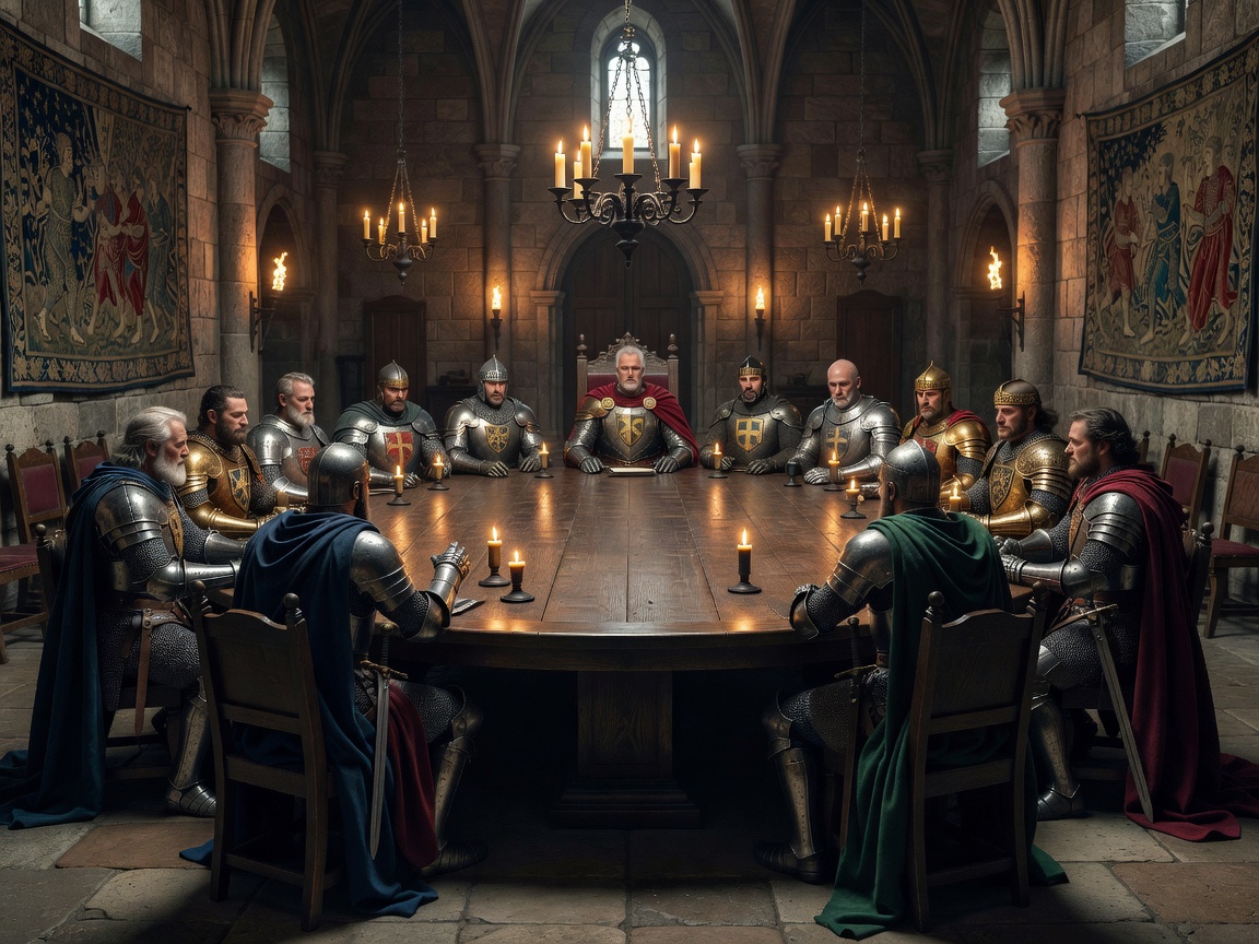 Knights of the round table gathering